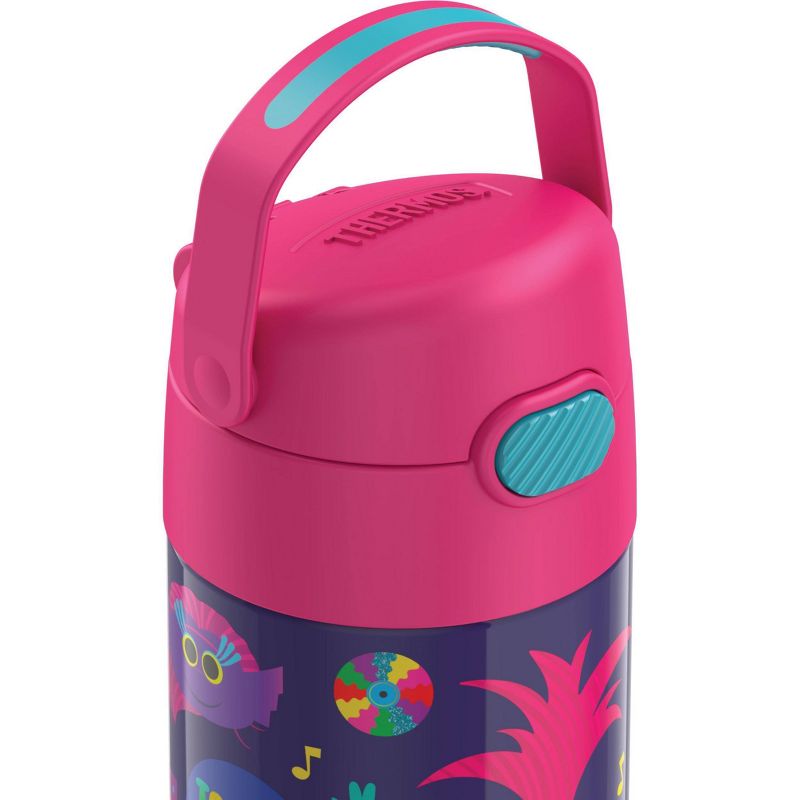 Thermos Trolls 12oz FUNtainer Water Bottle with Bail Handle - Pink