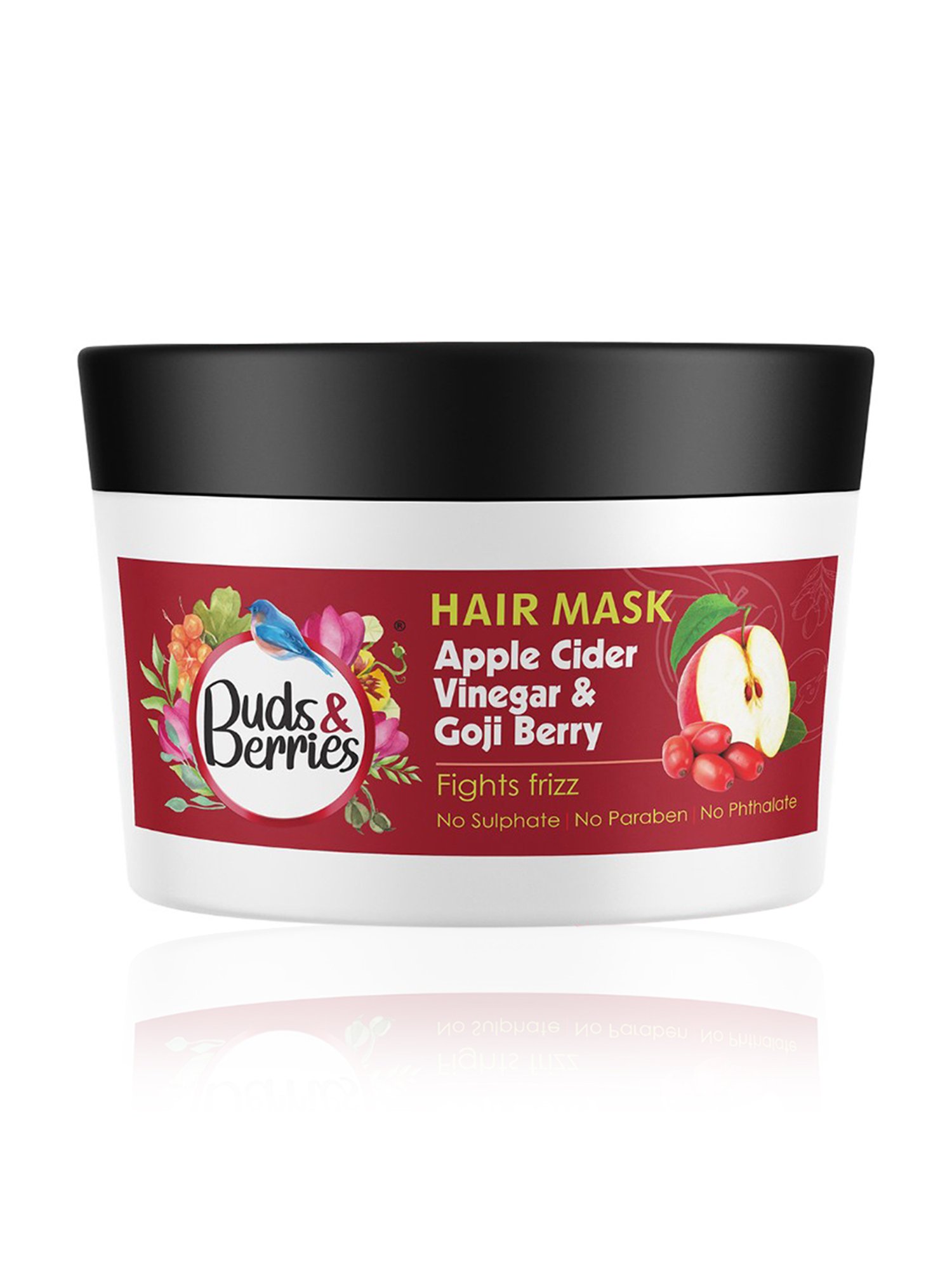Buds & Berries Apple Cider Vinegar & Goji Berry Fights Frizz Hair Mask - 200 ml
