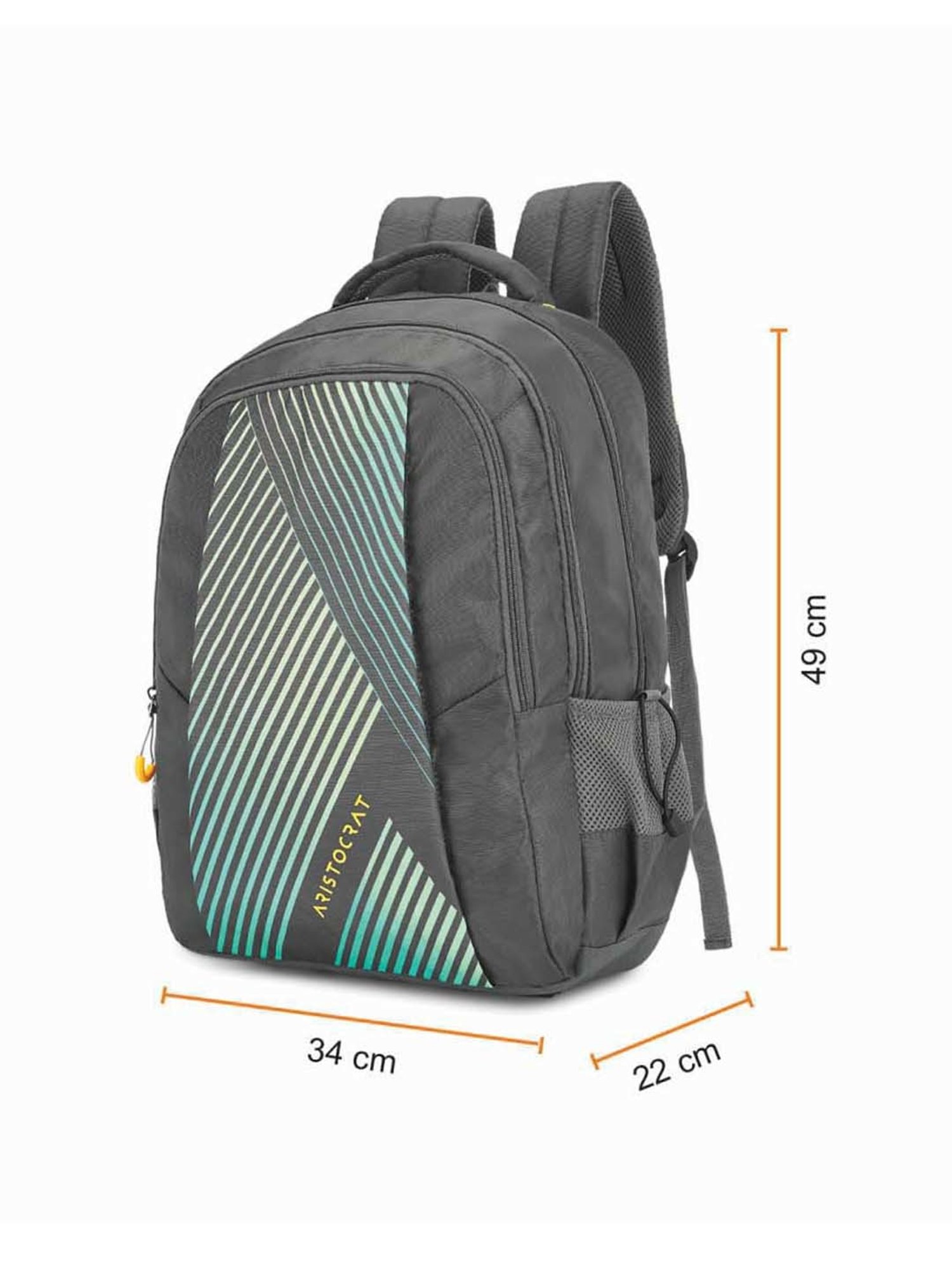 Aristocrat 27 Ltrs Grey Medium Backpack