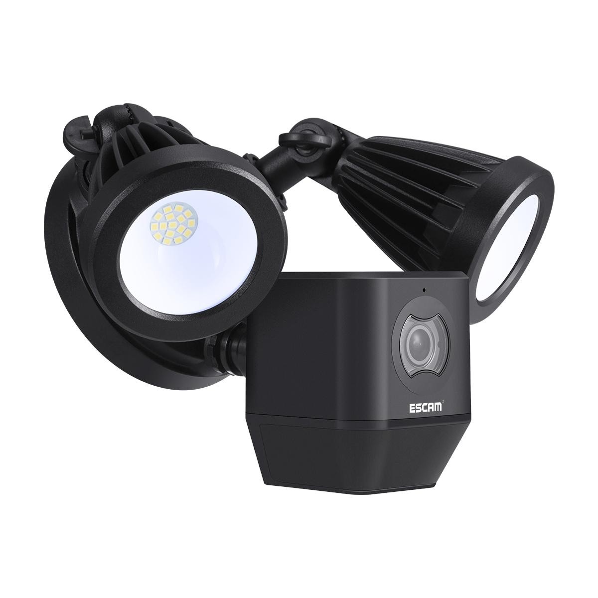 Audio Wifi Security Camera LED Floodlight 270&deg; PIR Detection Remote Siren Alarm