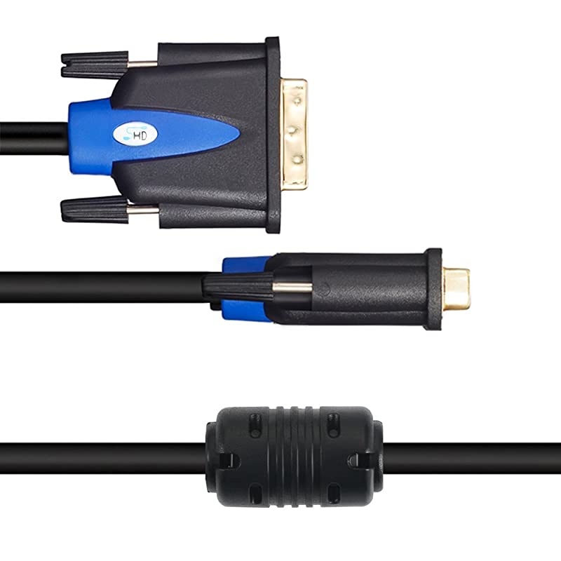 DVI Cable 50Feet DVI to DVI 24+1 Male to Male Dual Link DVID Monitor Cable for PC HDTV Porjector