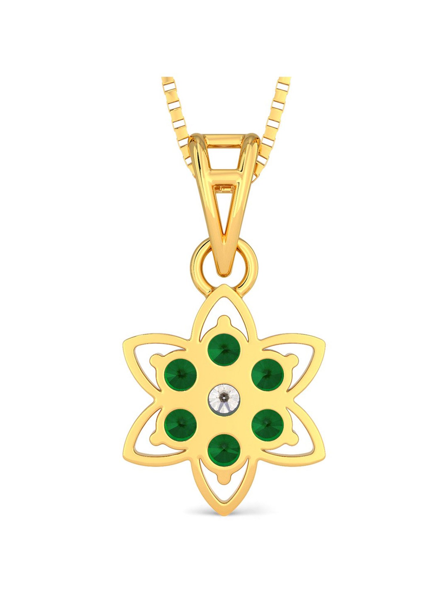 Joyalukkas 22k Gold Floral Pendant Set for Women