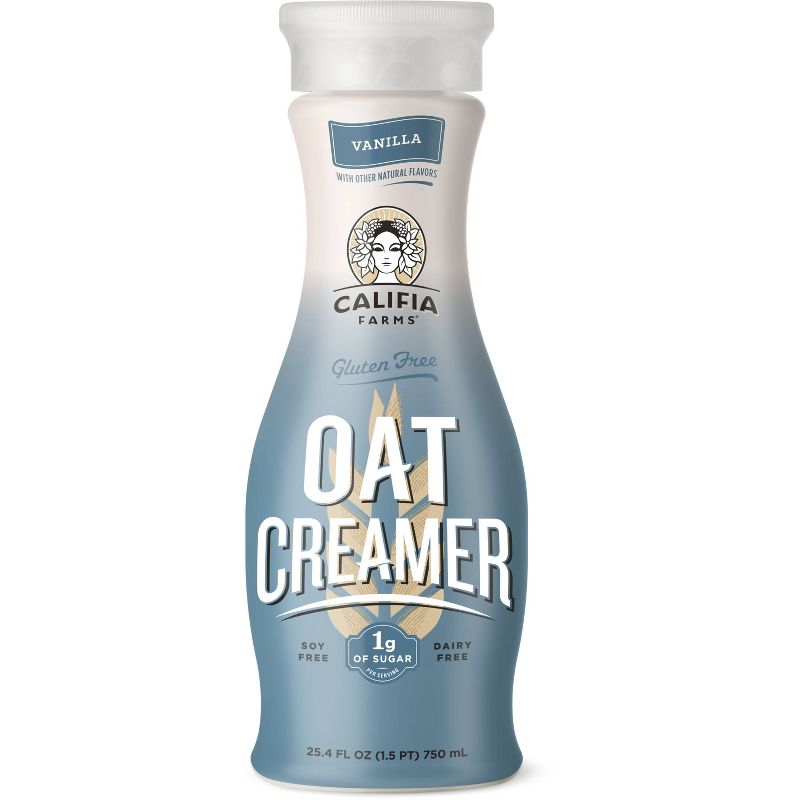 Califia Farms Vanilla Gluten-Free Dairy-Free Oat Coffee Creamer - 25.4 fl oz