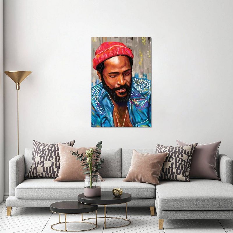 Marvin Gaye by Crixtover Edwin Unframed Wall Canvas - iCanvas