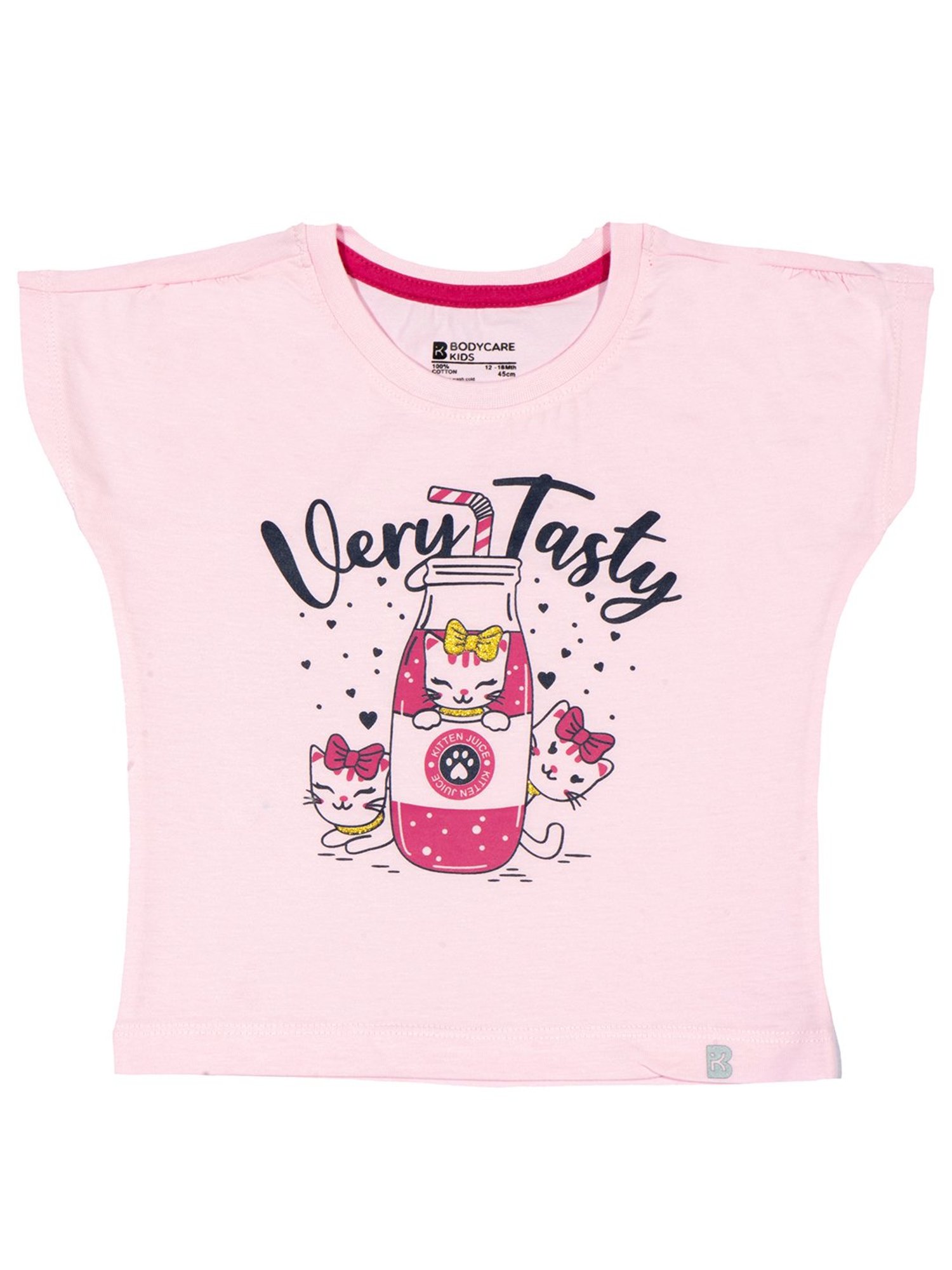 Bodycare Kids Pink Graphic T-Shirt