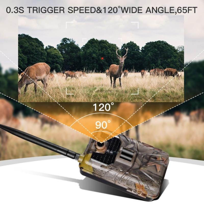New 16MP 1080P Wildlife Trail Camera Photo Traps Night Vision 2G SMS MMS SMTP Email Cellular Hunting Cameras HC900M Surveillance