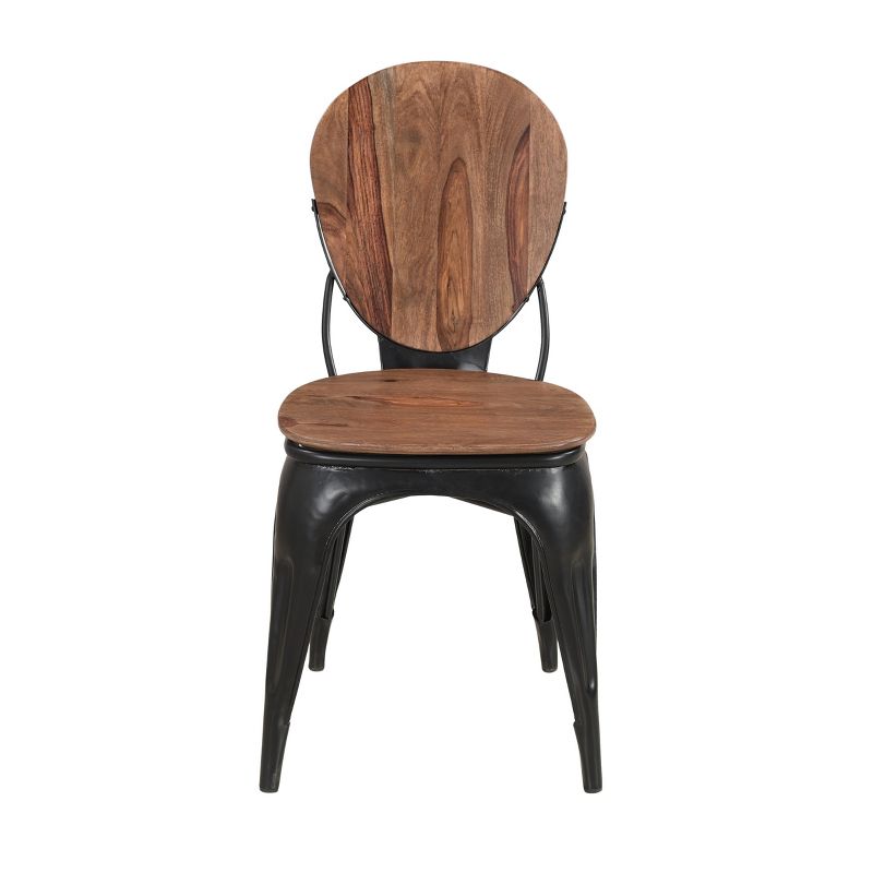 Set of 2 Evansville Dining Chairs Light Brown - Treasure Trove Accents