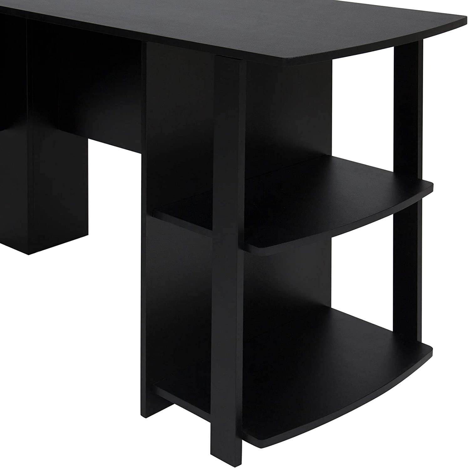 Lifetech Computer Desk 43.3" Modern Study Writing Desk for Home Office Simple Small Desk for Small Spaces, Black