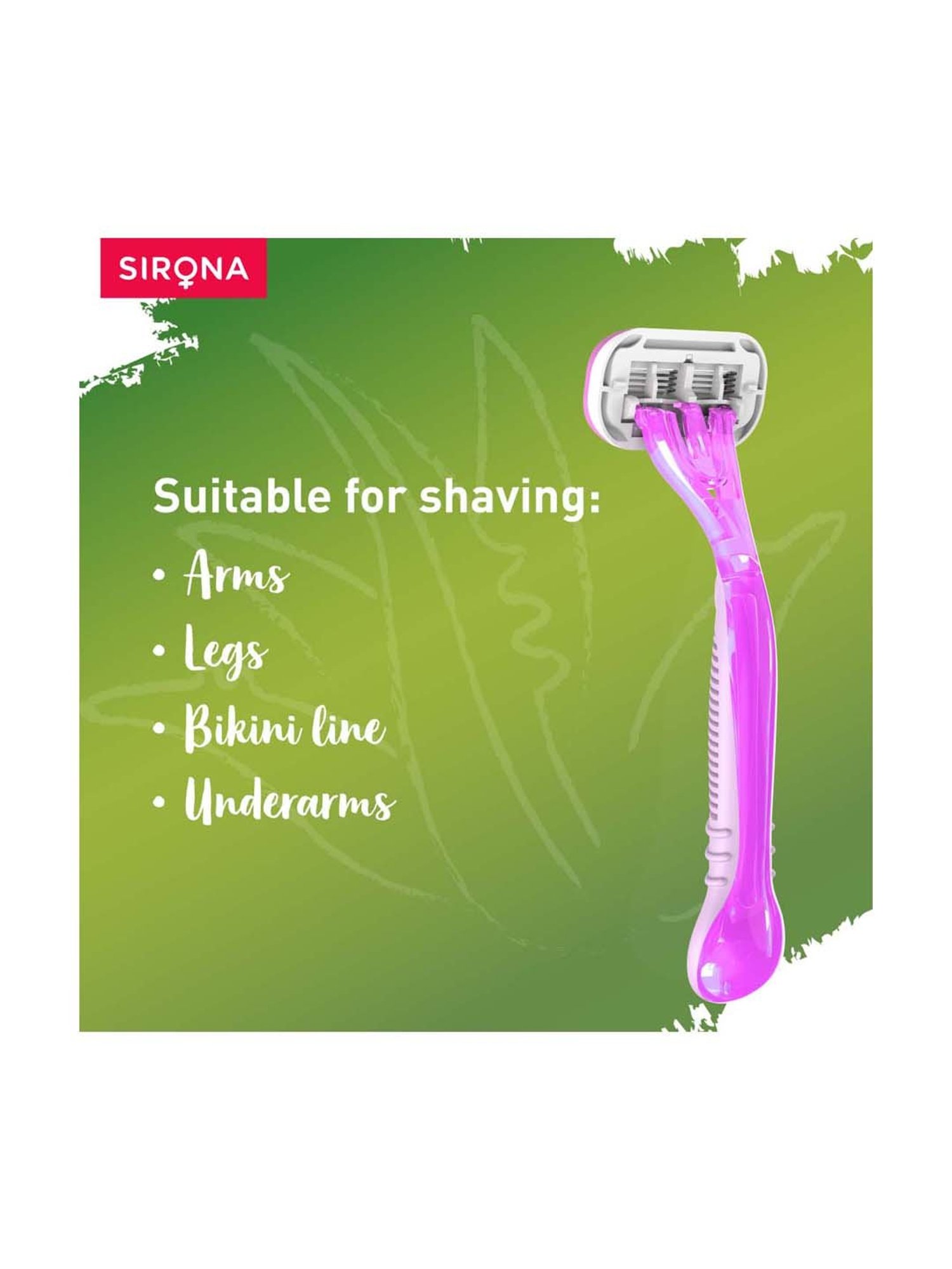 FEATHER Flamingo Eyebrow, Face, Nape Razor - 3 Piece - 150 gm