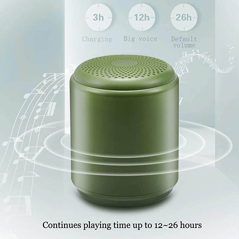 Mini Small Portable Wireless Bluetooth Speaker with TWS Function, Loud Sound, Long Battery Life, Supports Type-C USB Playing and TF Card Playing (Black)