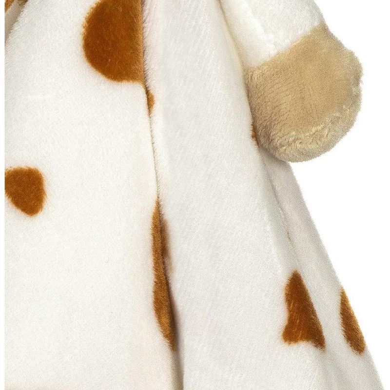 TriAction Toys Teddykompaniet Diinglisar Collection 11 Inch Plush Animal Blanket | Cow