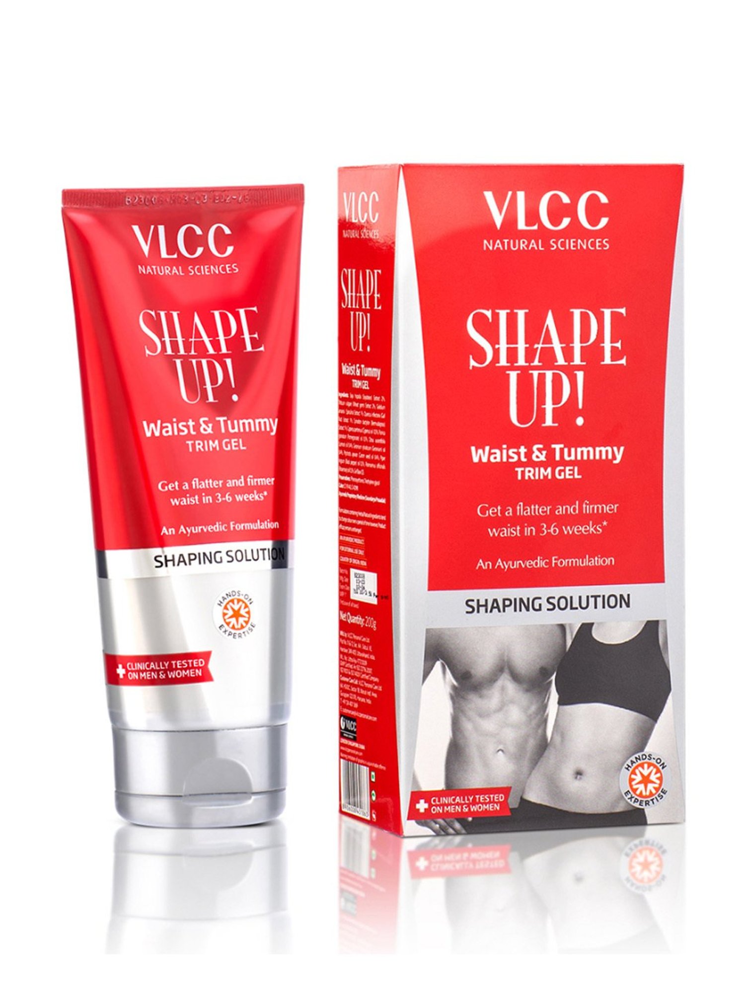 VLCC Shape Up Waist & Tummy Trim Gel - Pack of 4