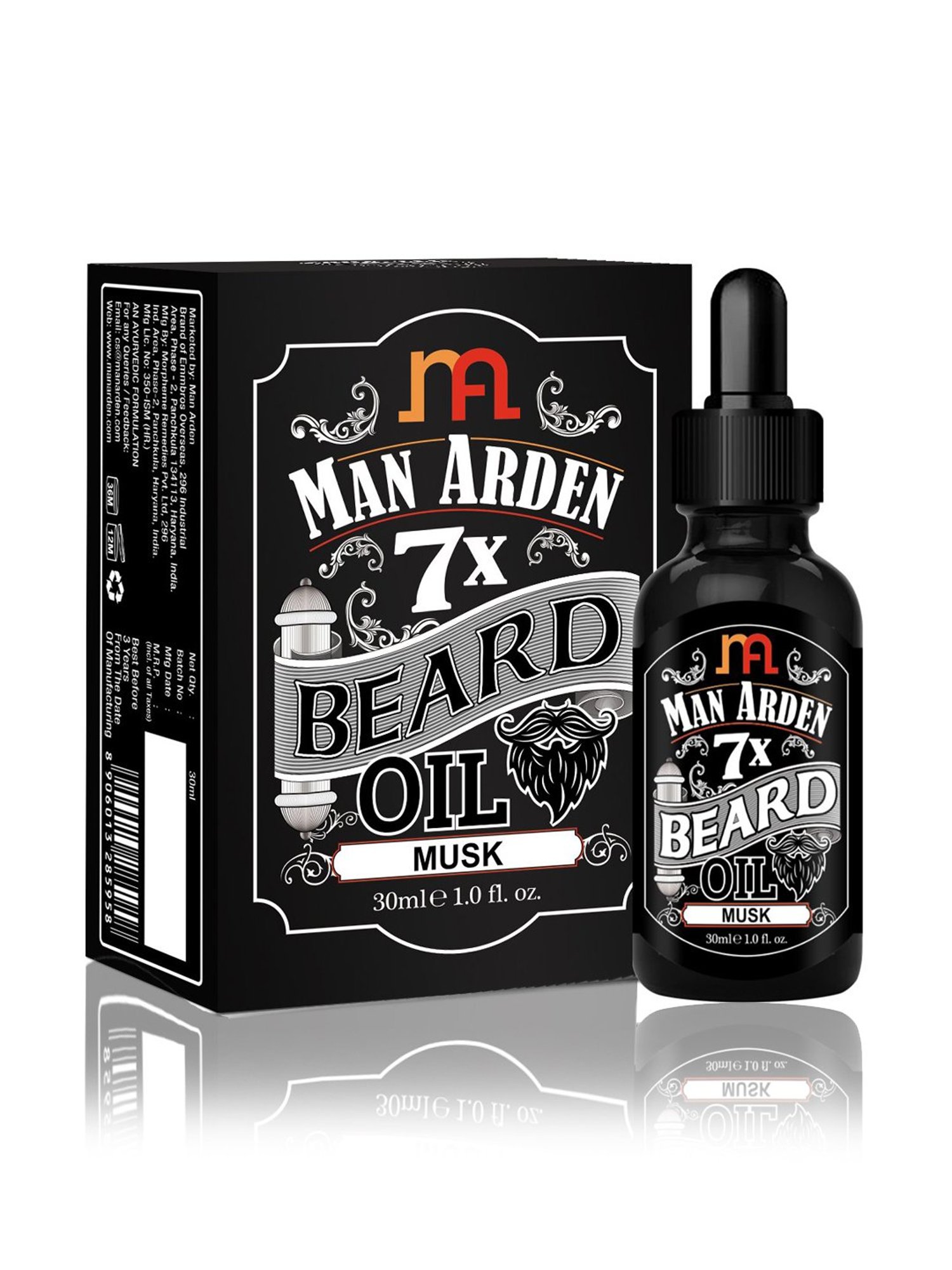 Man Arden 7X Musk Beard Oil - 30 ml