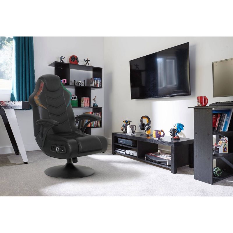 Torque+ SMD RGB 2.1 Dual Audio Pedestal Chair Black - X Rocker