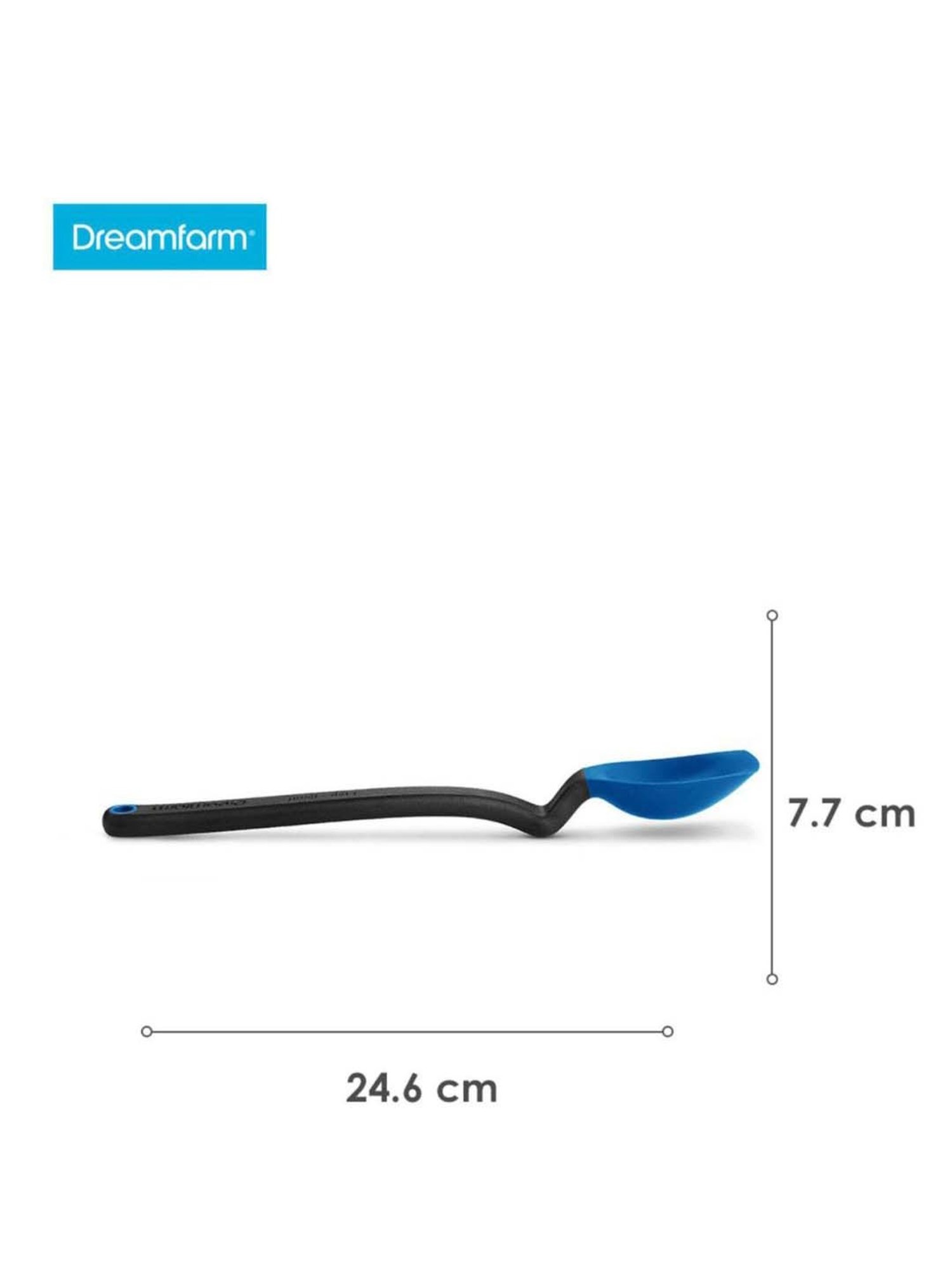 HAZEL Silver Stainless Steel Spatula with Beveled Edge