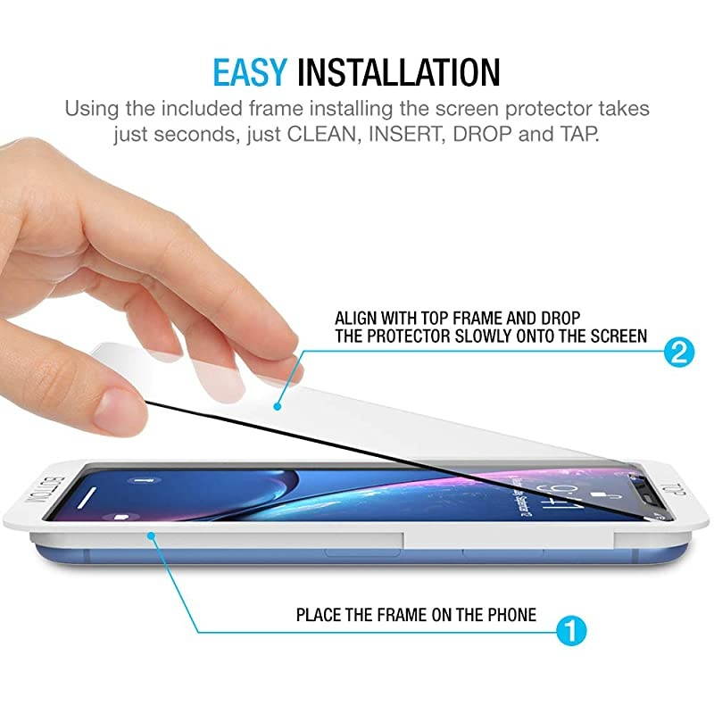 Screen Protector Compatible with Apple iPhone 11 and iPhone XR 61 Inch 3 Pack Clear 025mm Tempered Glass Screen Protector w Advanced HD Clarity Case Friendly 99 Touch Accurate