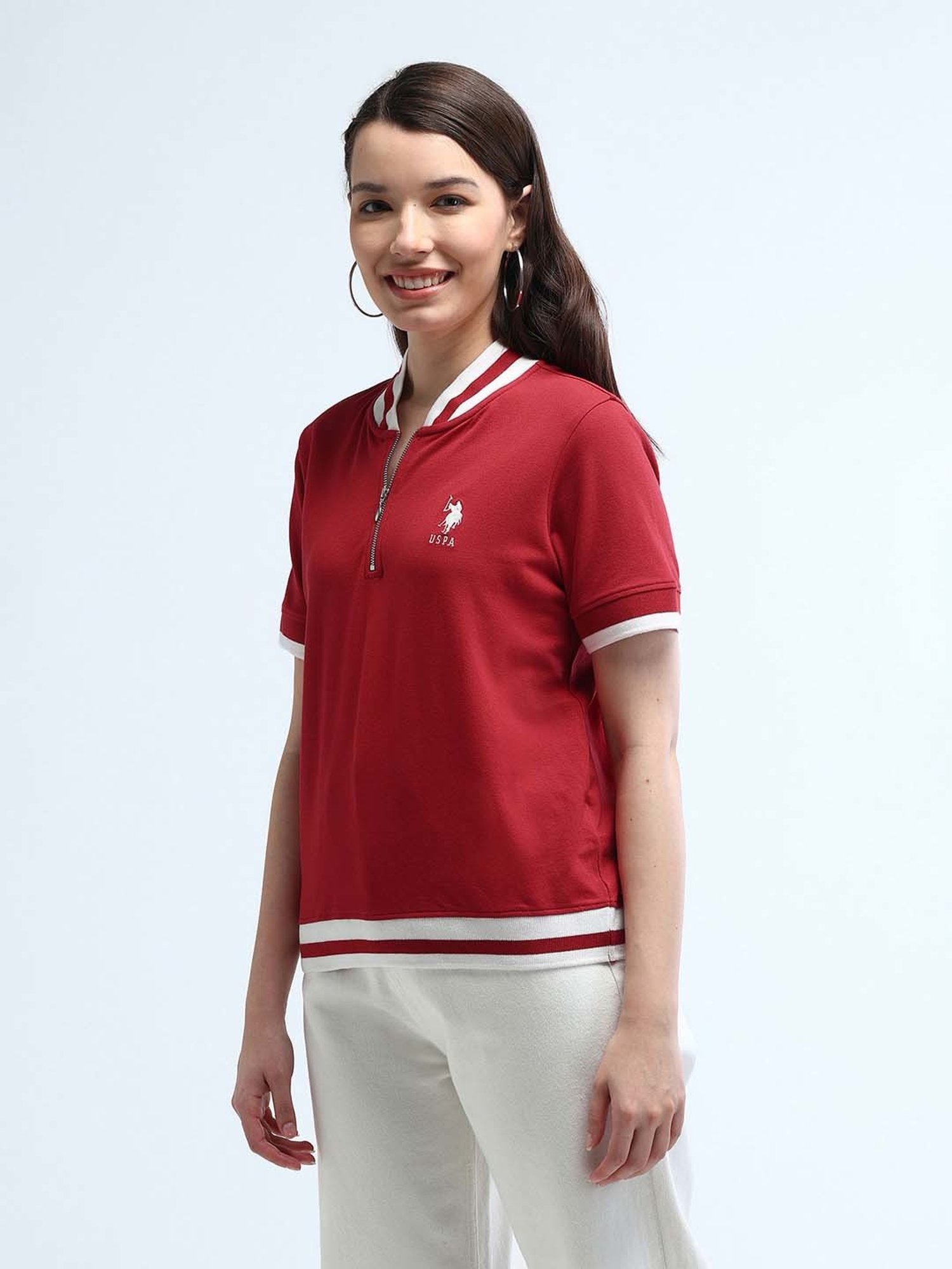 U.S. Polo Assn. Red Logo Print T-Shirt