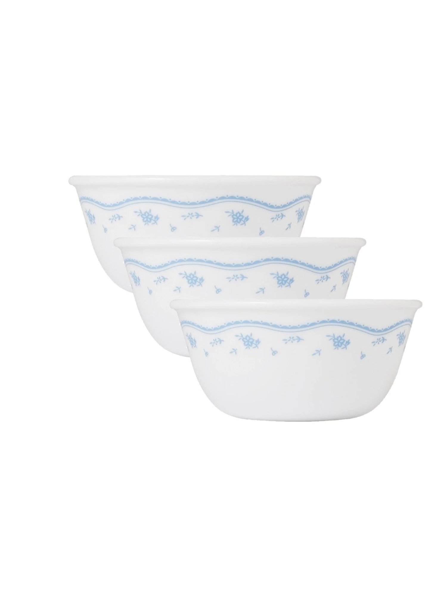 Corelle Livingware Morning Blue 828ml Curry Bowl Pack of 3