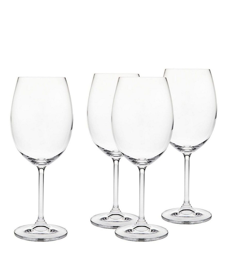 Godinger Crystal Meridian Red Wine Glasses, Set of 4