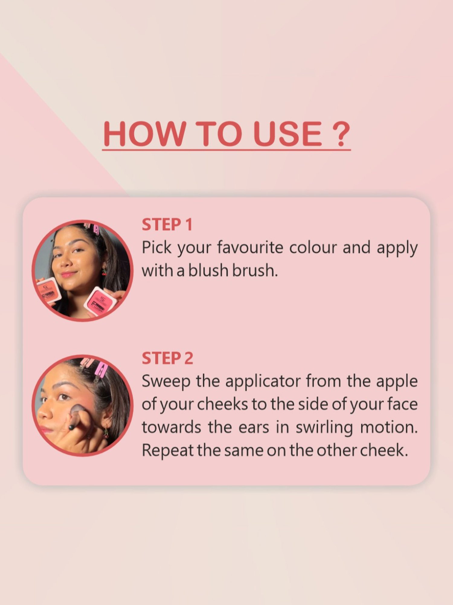 Half N Half Color Flush Blush 04 Inspire Me - 8 gm