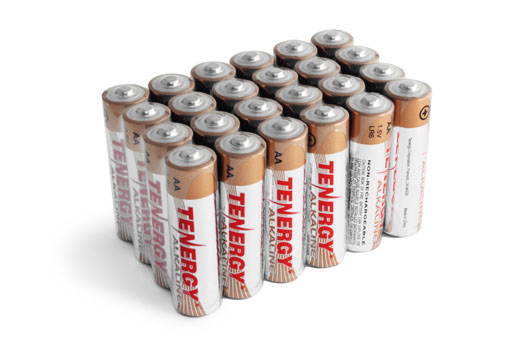 1 Box: 24pcs Tenergy AA Size (LR6) Alkaline Batteries