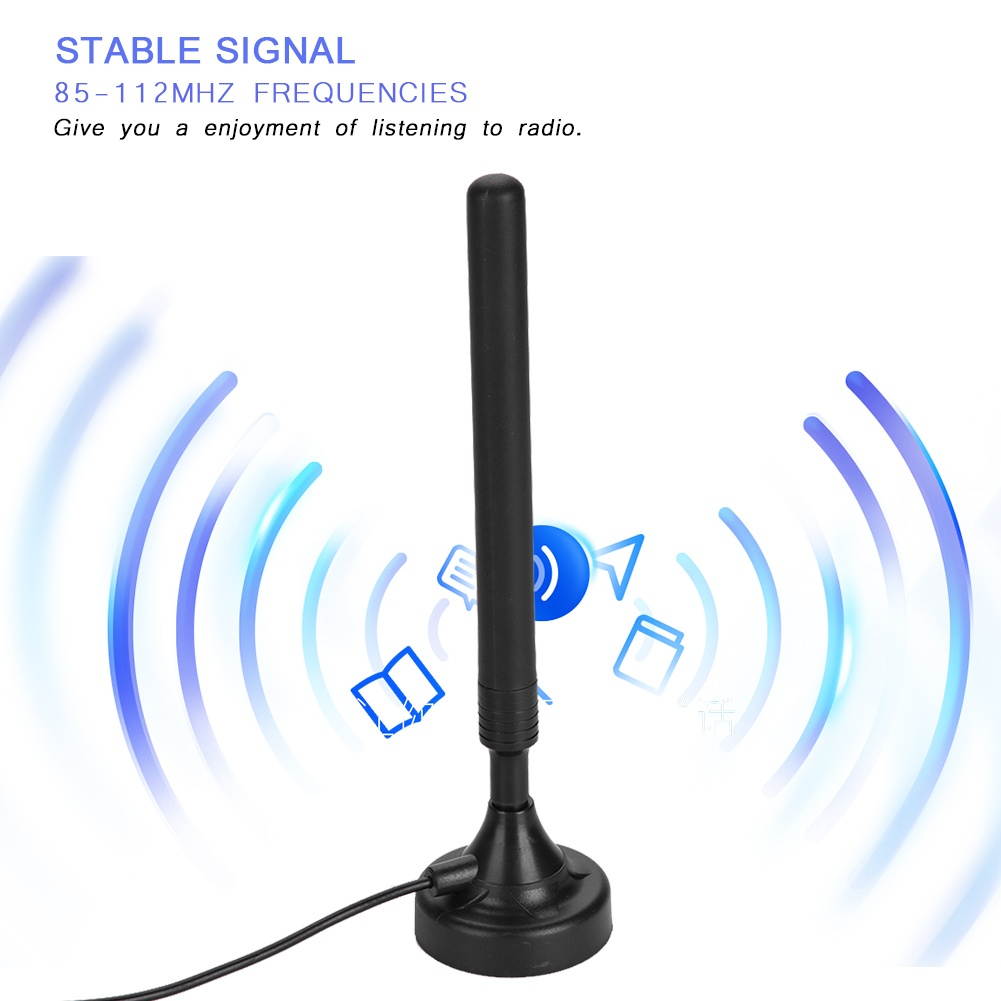 FM Radio Signal Antenna Aerial Signal Amp Amplifier for Low Floor USB 85-112Mhz