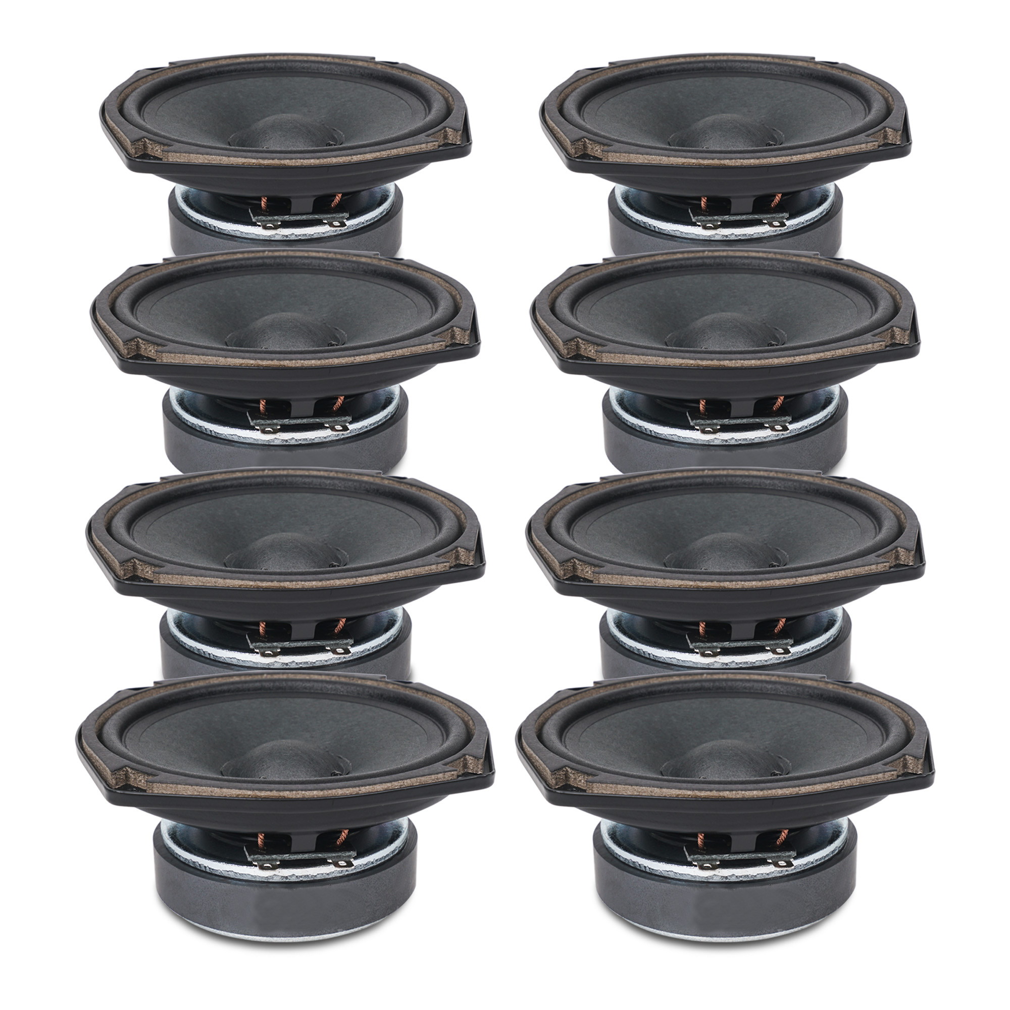 Sound Town 8-Pack 5" Full Range Speakers, Replacement Drivers for PA DJ Speakers, Column Speakers (STLF-C4-8PACK)
