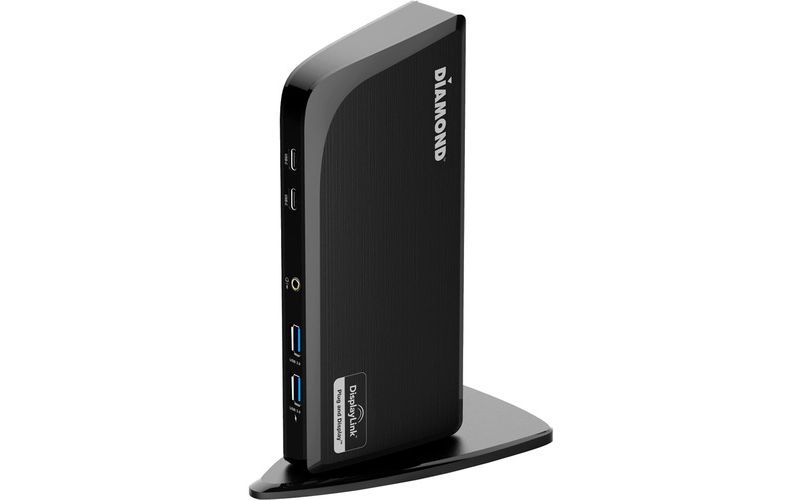 DIAMOND DS3900PD Docking Station - for Notebook/Desktop PC - 65 W - USB Type C - 7 x USB Ports - 4 x USB 3.0 - Network (RJ-45) - HDMI - DVI