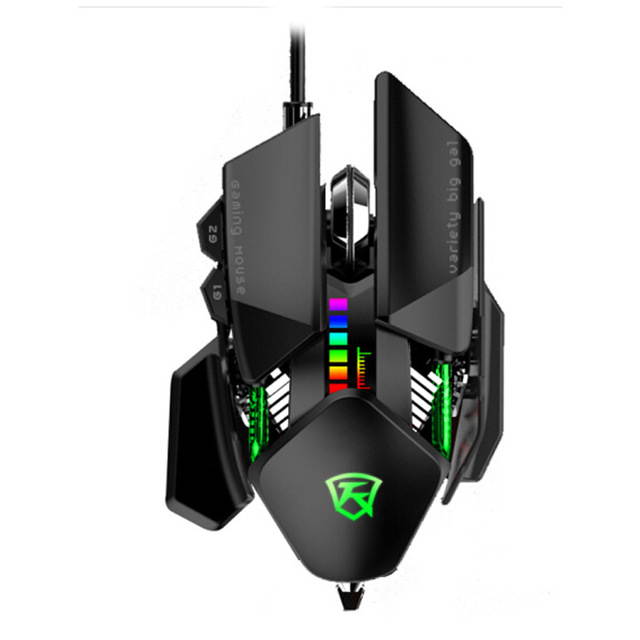 Gaming Mice Gaming Mause 7 Button Wired Mouse DIY G Software 4 Color Breathing Lamp Ajustable 5600DPI USB Mice Mechanical Mouse Gamer For Jedi survival LOL