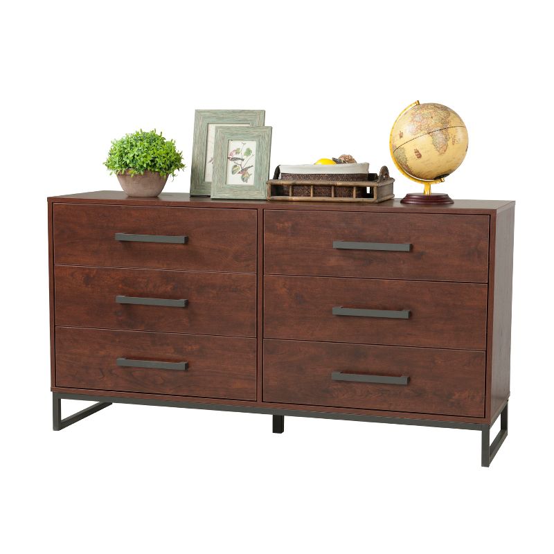 Madison 6 Drawer Dresser Reclaimed Cherry - loft607