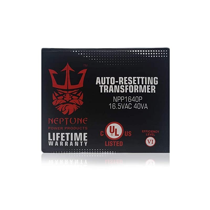 NPP1640P 165VAC 40VA Transformer | AutoResetting | Class VI | Burglar Alarm Systems | Compatible with Honeywell Ademco ELK MG Electronics GE Security Bosch Basler Pittway and More