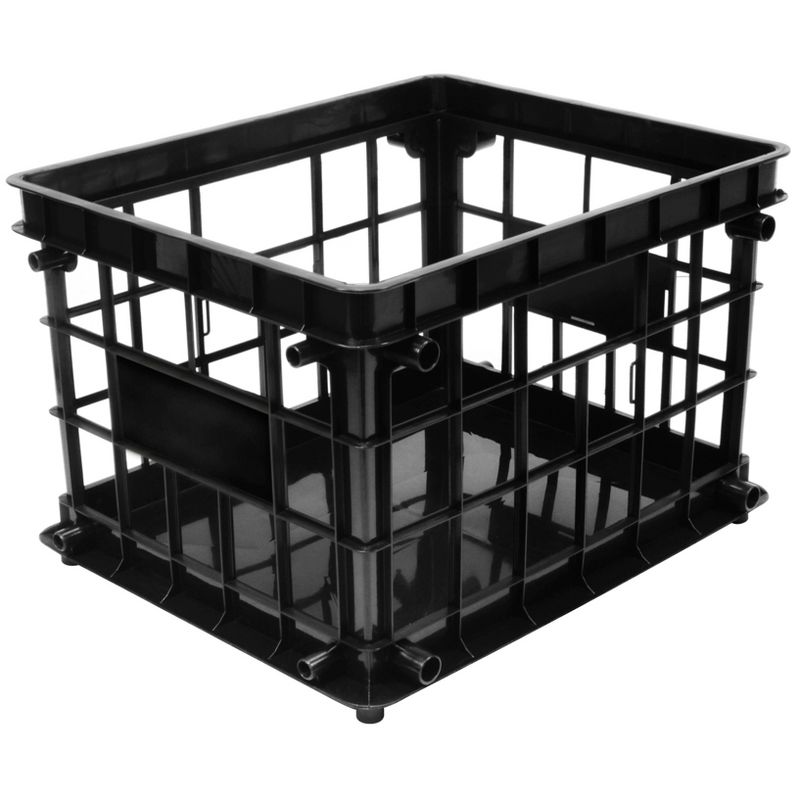 Storex 3pk File Crates Letter Size - Black