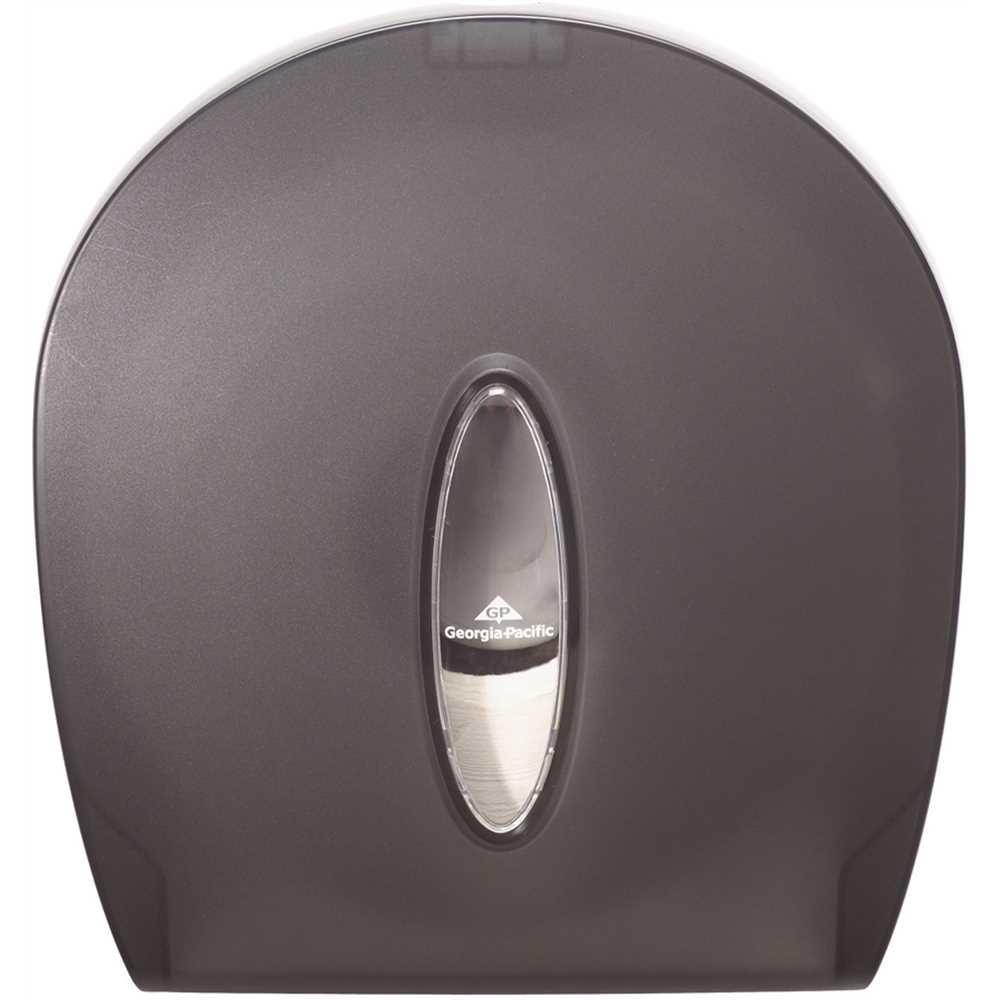 Georgia Pacific 59009 Jumbo Jr. Bathroom Tissue Dispenser, 11.29" x 10.61" x 5.39", Translucent Smoke