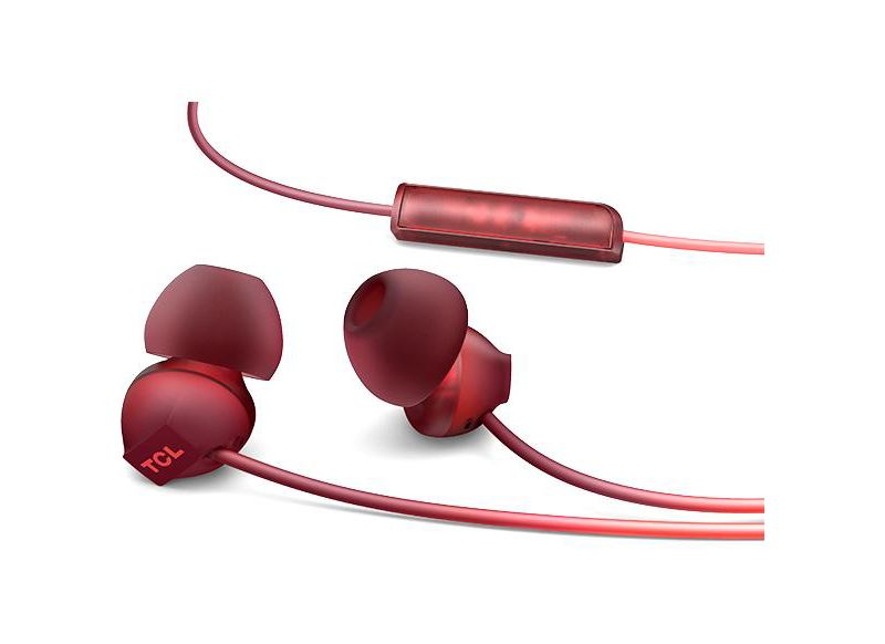 TCL Sunset Orange In-ear Headphones with Mic - SOCL300OR - Stereo - Wired - 28 Ohm - 10 Hz - 23 kHz - Earbud - Binaural - In-ear