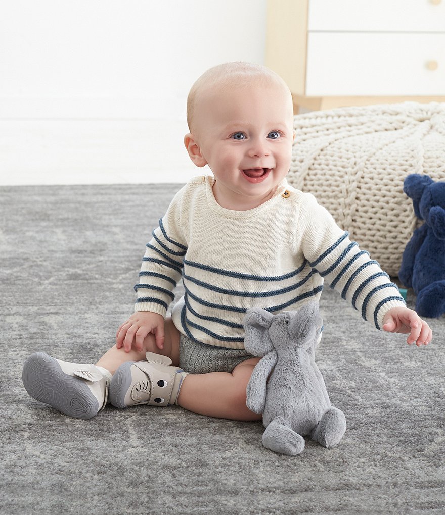 Stride Rite Kids' Campbell Leather Elephant Crib Shoes (Infant)