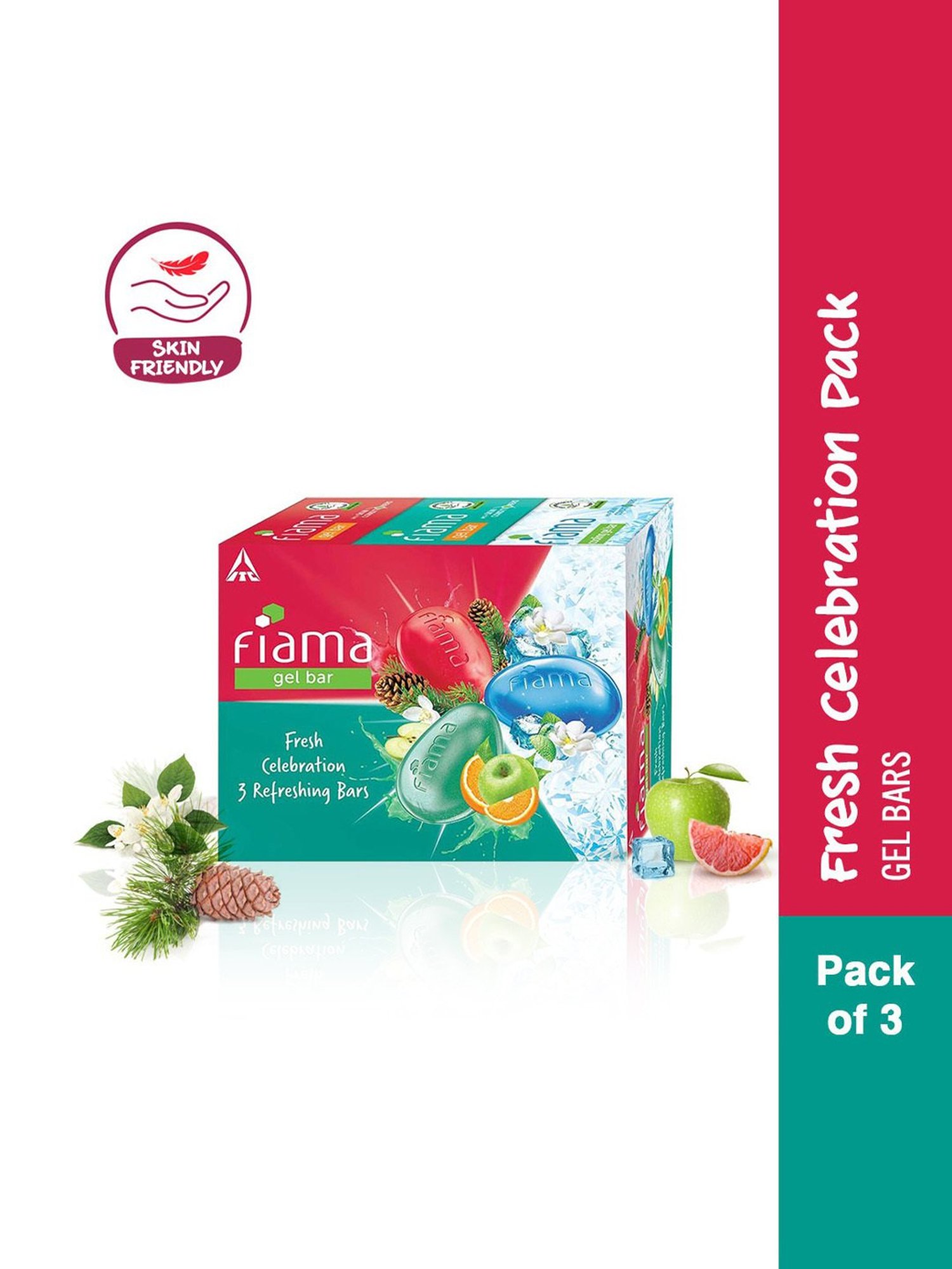Fiama Fresh Celebration Pack Gel Bars - Pack of 3