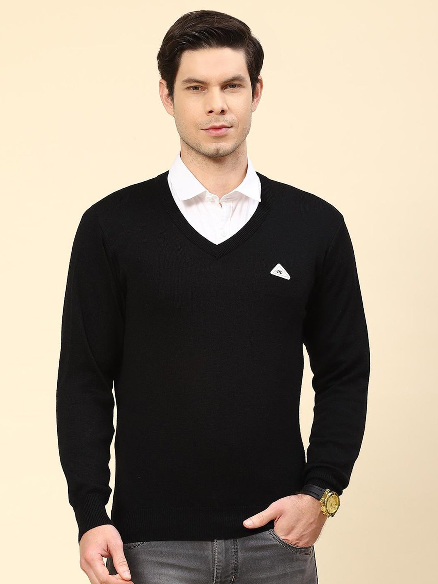 Spykar Red Slim Fit Sweatshirt