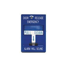 SDC 492 Pull Station, Emergency Door Release, 2-SPDT, Blue