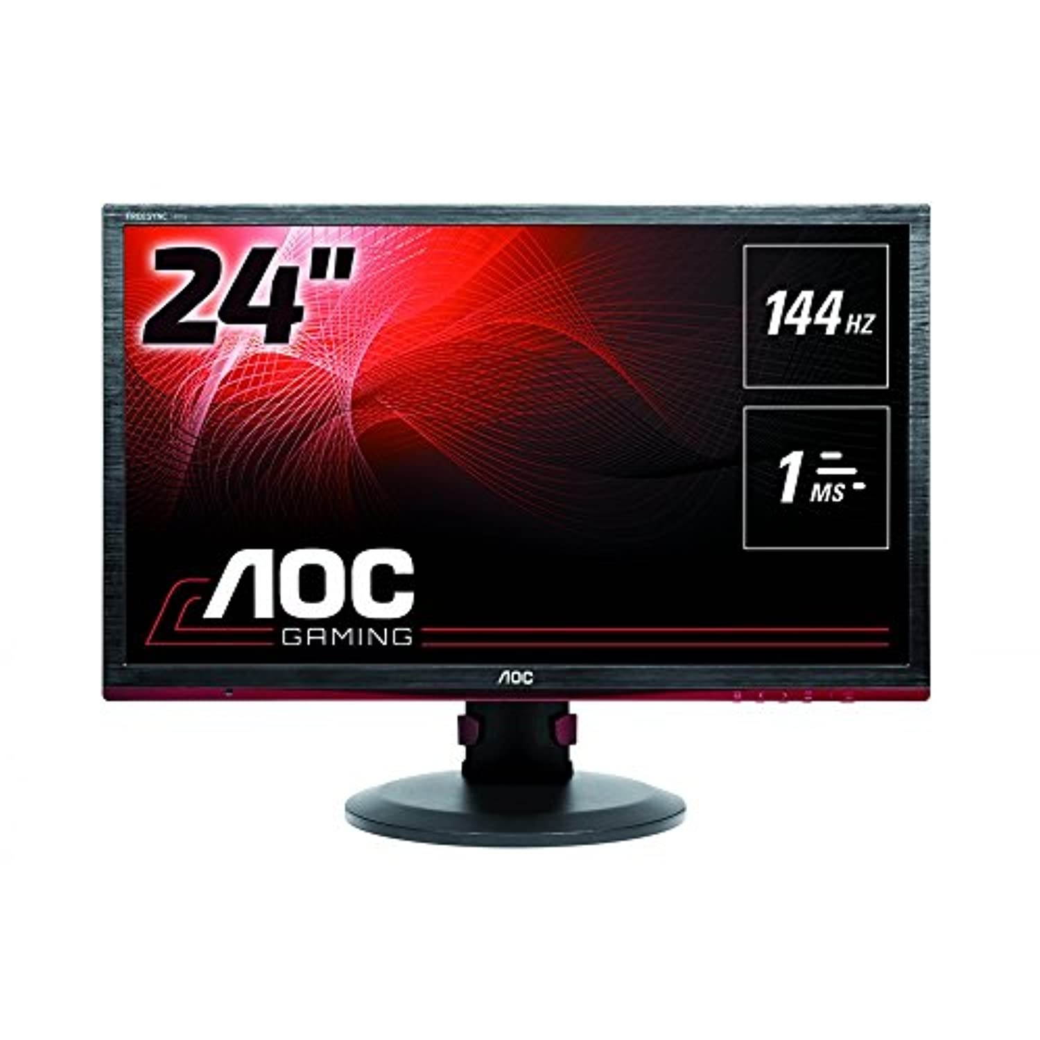 AOC G2460PF 24? Gaming Monitor, FreeSync, FHD (1920x1080), TN Panel, 144Hz, 1ms, Height Adjustable, DisplayPort, HDMI, USB (G2460PF)