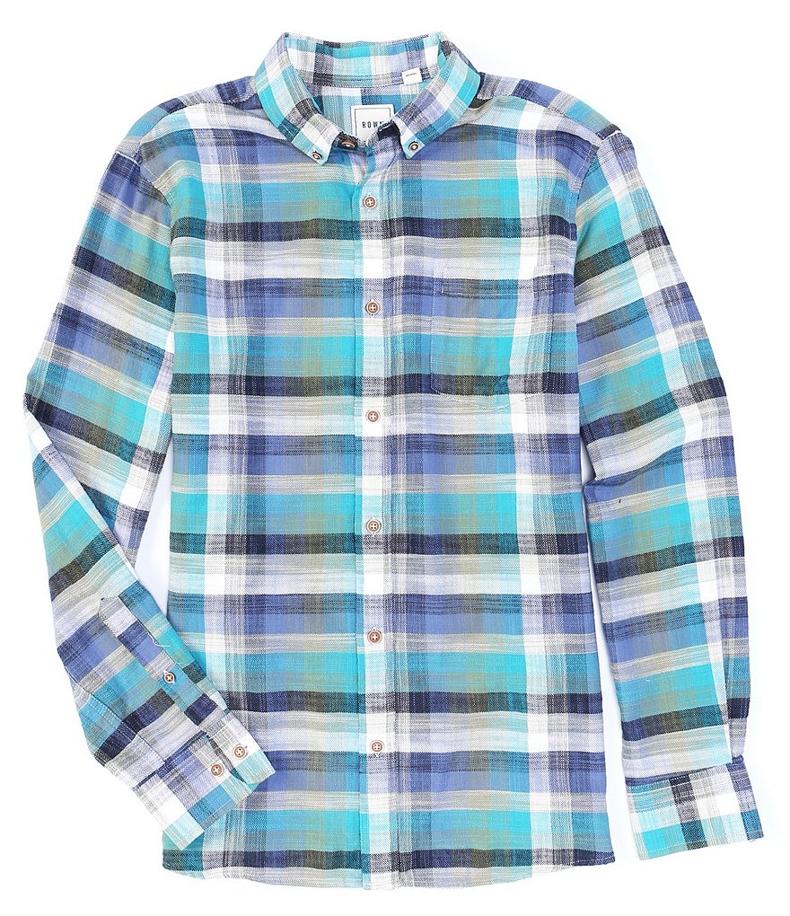 Rowm Long Sleeve Plaid Sportshirt