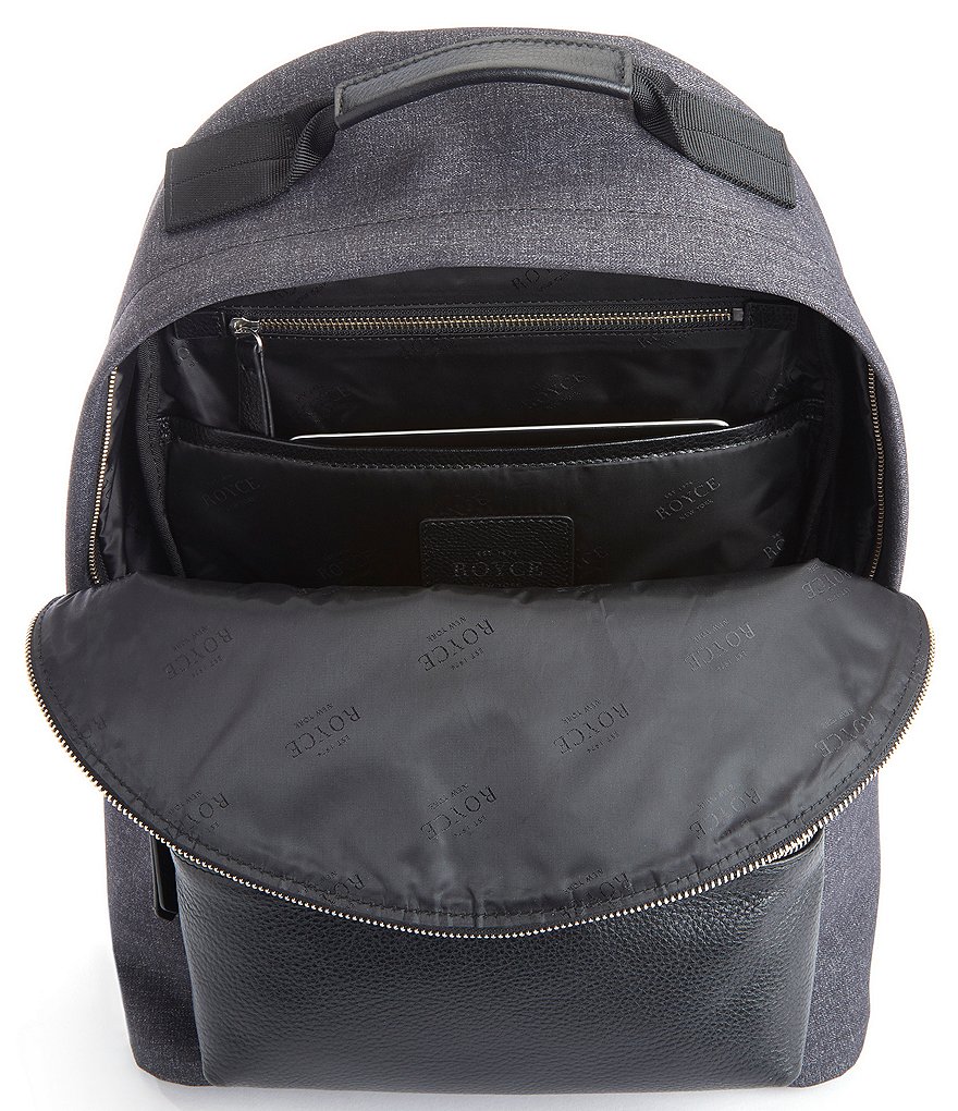 ROYCE New York Mixed Media 13#double; Laptop Backpack