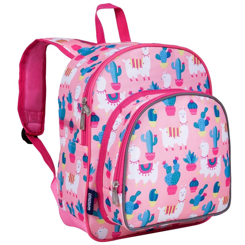 Wildkin Llamas and Cactus Pink 12 Inch Backpack