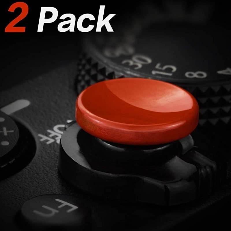 Shutter Release Button 2 PackRed Highend Concave Camera Shutter Button