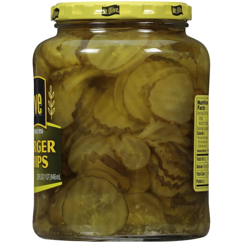 Mt. Olive Hamburger Dill Chips - 32oz