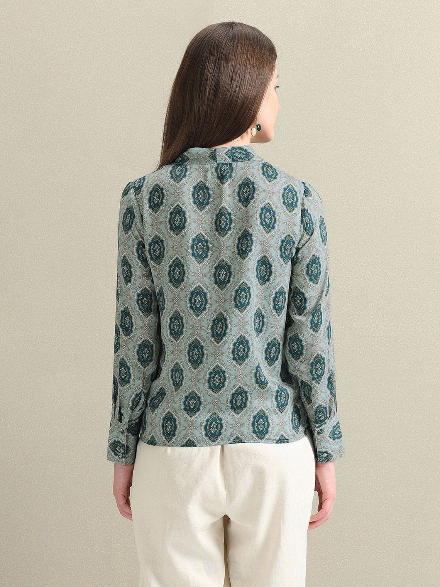 U.S. Polo Assn. Blue Printed Top