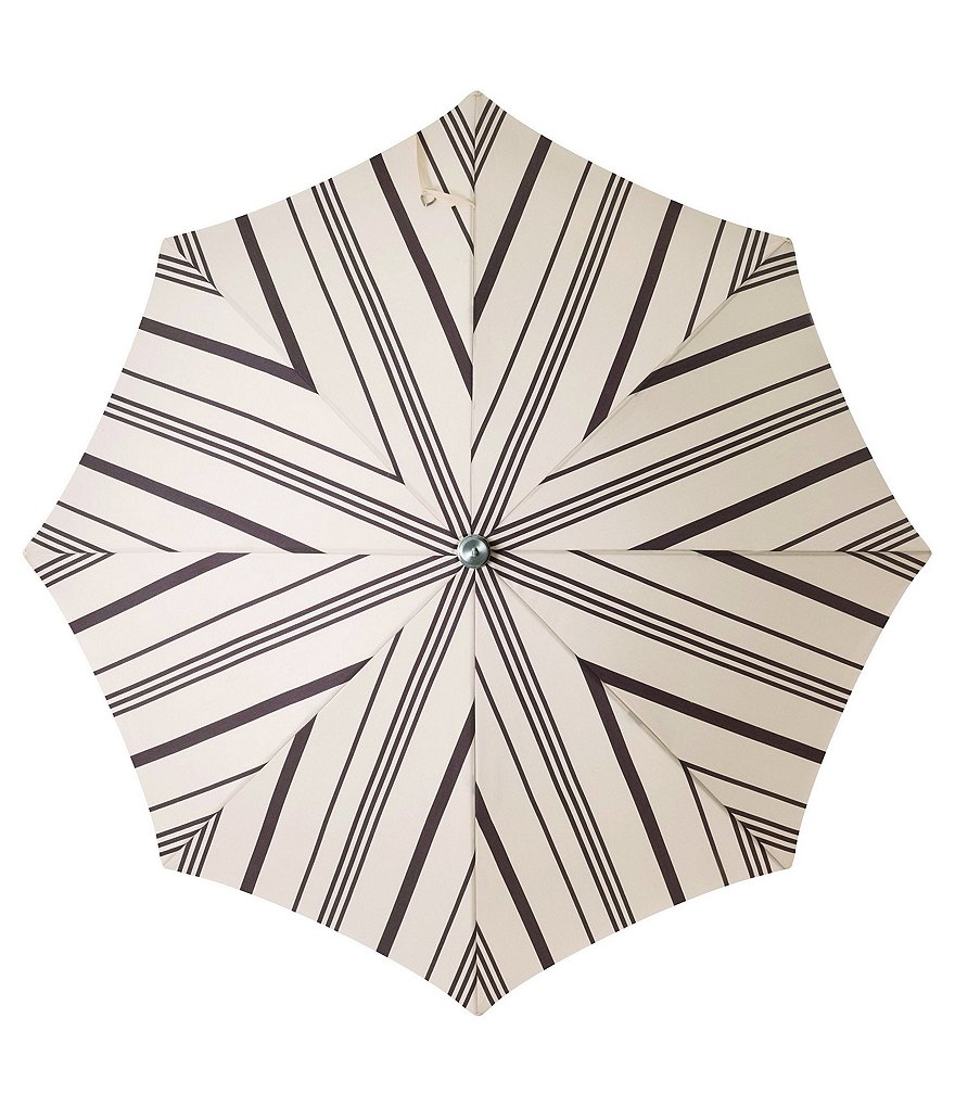 business & pleasure Vintage Black Stripe Premium Beach Umbrella