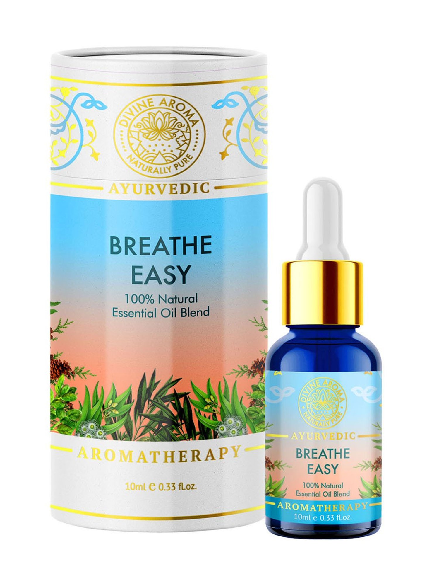 Divine Aroma Breathe Easy Essential Oil Blend - 10 ml