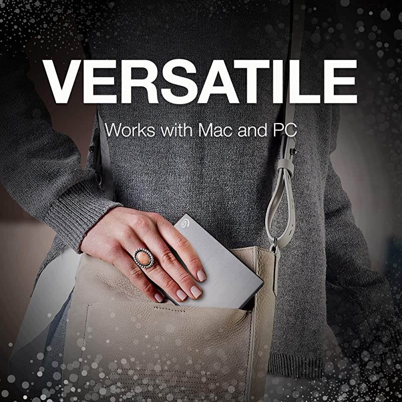 Backup Plus Slim 1TB External Hard Drive Portable HDD Silver USB 30 For PC Laptop And Mac 1 year Mylio Create 4 Months Adobe CC Photography 1 year Rescue Service STHN1000401