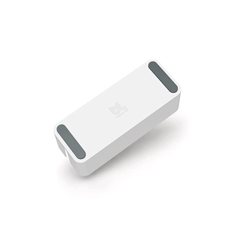 CableBox cable organizer hides messy loose tangled cables White color CB01WH