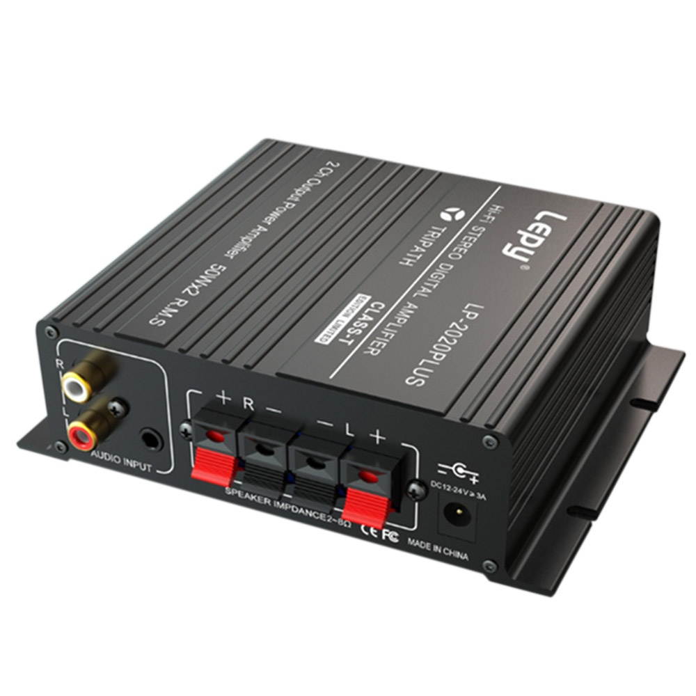 Lepy HiFi Stereo Class T Digital Audio Amplifier Power Amplifier Mini Home Stereo Audio Amp 50W*2 LP-2020PLUS